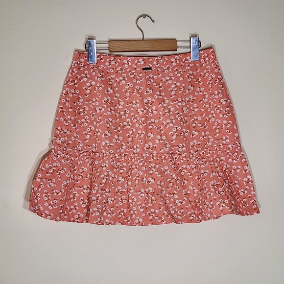 BILLABONG floral mini skirt Cotton & Linen - Picture 10 of 11